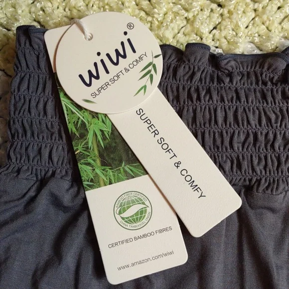 NWT WiWi Large Bamboo High Waist Grey Shorts - Picture 2 of 12